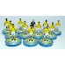 Subbuteo Andrew Table Soccer Brazil 1986 World Cup Team on Aeolus II Professional bases